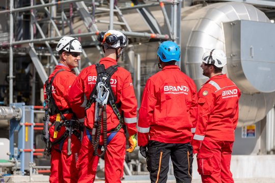 [Translate to Deutsch:] BRAND - Baustelle - Gerüstbau - Azubi - Ausbildung