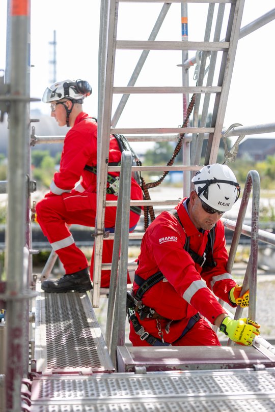 [Translate to Deutsch:] Gerüstbau Ausbildung - BRAND Energy & Infrastructure Services