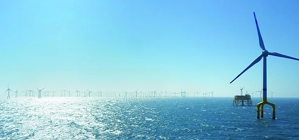 Offshore wind turbines in the North Sea